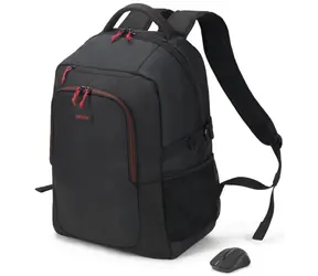 DICOTA Backpack Gain Wireless Mouse Kit černá / batoh pro notebook / až 15.6" / včetně bezdrátové myši 