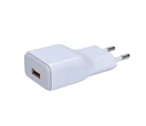 Solight DC51 USB nabíjecí adaptér 1x USB bílošedá / fast charge / Qualcomm / 5V-2A / 9V-1.5A / 12V-1A / AC 230V