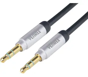 YENKEE YCA 202 Stereo audio AUX kabel s 3.5 mm konektorem jack / 2x 3.5 mm jack M-M / 2m