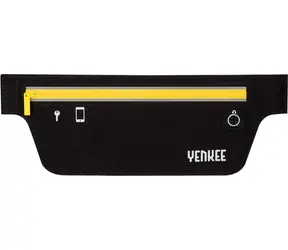 YENKEE YBM W500BK outdoorová běžecká ledvinka černá / rozměr kapsy 210x90mm