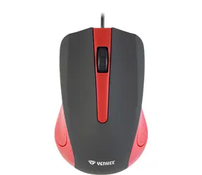 YENKEE Suva červená / Optická myš / 1000 DPI / 3 tlačítka / USB / 1.25 m