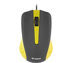 YENKEE Suva žlutá / Optická myš / 1000 DPI / 3 tlačítka / USB / 1.25 m