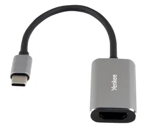 YENKEE YTC 012 USB-C na HDMI adaptér stříbrná / 4K / 0.2m