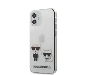 Karl Lagerfeld PC & TPU Karl &Choupette Kryt pro Apple iPhone 12 mini transparentní