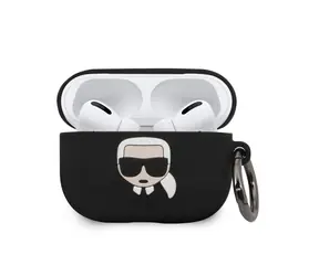 Karl Lagerfeld Silikonové Pouzdro pro Apple Airpod Pro černá