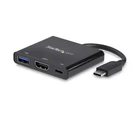StarTech Multiport video adaptér USB-C na HDMI & PowerDelivery 60W černá / 4K 30Hz / Thunderbolt 3