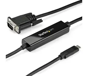 StarTech kabel USB-C na VGA černá / 1920x1200 / 1080p / 1m