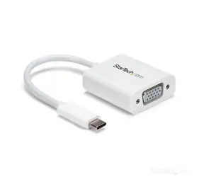 StarTech adaptér USB-C na VGA bílá / 1920x1200 / 1080p
