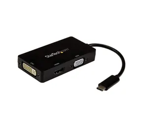 StarTech Multiport video adaptér 3v1 černá / VGA / DVI / HDMI / 4K 30Hz