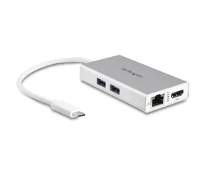StarTech DKT30CHPDW dokovací stanice bílá / 60W napájení / 1x HDMI / 4x USB / 1x RJ-45