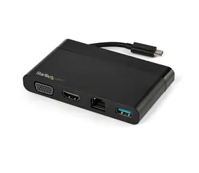 StarTech DKT30CHVCM dokovací stanice černá / 1x HDMI / 1x VGA / 1x RJ-45 / 1x USB 