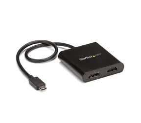 StarTech adaptér USB-C na 2xHDMI černá / Dual 4K 30Hz / 1080p 60Hz / Thunderbolt 3