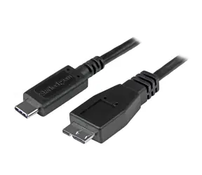 StarTech kabel USB-C na MicroUSB černá / 10Gbps / Thunderbolt 3 / 1m