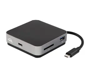 OWC USB-C cestovní dokovací stanice (100W) / 2x USB-A 3.1 / 1xUSB-C Power P-T / 1xHDMI / 1x čtečka SD karet / černo-šedá