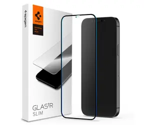 Spigen Glass Full Cover HD ochranné sklo pro Apple 12 Pro Max černá