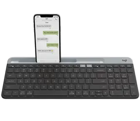 Logitech K580 Slim Multi-Device Pan Nordic černá / bezdrátová klávesnice / Bluetooth / Unifying 
