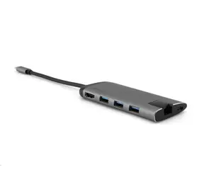 Verbatim 49142 USB-C dokovací stanice / 3x USB-A 3.0 / 1x USB-C 3.1 / 1x HDMI (4K@30Hz) / 1x GLAN / SD&MicroSD