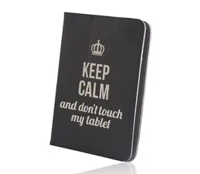 GreenGo Keep Calm Univerzální pouzdro pro tablety 9-10" černá