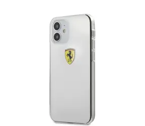 Ferrari On Track Logo Print Kryt pro Apple iPhone 12 mini transparentní