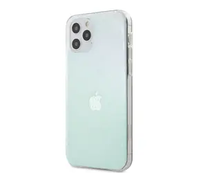GUESS 3D Raised Zadní Kryt pro Apple iPhone 12 & 12 Pro Iridescent