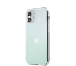 GUESS 3D Raised Zadní Kryt pro Apple iPhone 12 mini Iridescent