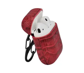 TERRATEC AirBox Crocodile Pattern Red / Pouzdro pro Apple AirPods 1 & 2