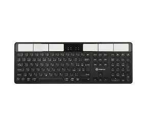 Powerton SolarSlim CZ černá / bezdrátová klávesnice / 2.4 GHz / Bluetooth / CZ layout