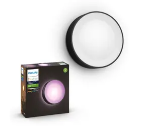 Philips Hue Daylo LED RGB 1x15W černá / venkovní nástěnné svítidlo / 1200lm / 2000-6500K / RGB / IP44