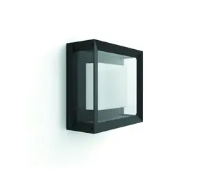 Philips Hue Econic LED 1x15W strop-stěna černá / venkovní stropní-nástěnné svítidlo / 1150lm / 2200-6500K / RGB / IP44