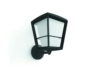 Philips Hue Econic LED 1x15W stěna černá / venkovní nástěnné svítidlo / 1150lm / 2200-6500K / RGB / IP44