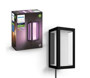 Philips Hue Impress LED 1x16W nástěnné černá +adaptér / venkovní nástěnné svítidlo / 1200lm / 2000-6500K / RGB / IP44