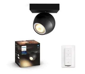 Philips Hue Buckram BT LED 1x5W černá / LED bodové svítidlo GU10 / 1x350lm / 2200-6500 K / IP20 / stmívatelné