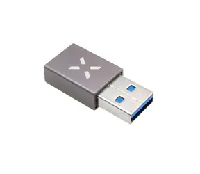 FIXED Link Redukce z hliníku USB-C na USB-A šedá