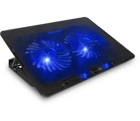CONNECT IT FrostBreeze černá / Chladicí podložka pro notebook 15.6" / regulace rychlosti / LED podsvícení 