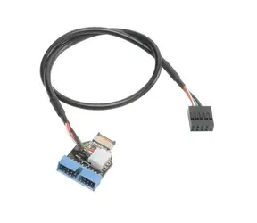 AKASA AK-CBUB38-40BK / interní MB adaptér USB3.1-USB3.1(19pin) / 40cm