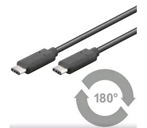 PremiumCord propojovací kabel USB 3.1 konektor C samec - USB 3.1 konektor C samec 1m