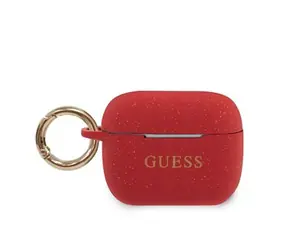 GUESS Silikonové Pouzdro pro Apple Airpods Pro červená