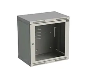 Solarix SENSA-12U-64-11-G / Rozvaděč nástěnný SENSA 12U 400mm / dveře sklo / RAL 7035