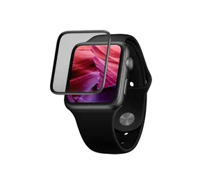 FIXED 3D Full-Cover Ochranné tvrzené sklo pro Apple Watch 40mm s aplikátorem černá / s lepením přes celý displej 