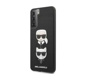Karl Lagerfeld Saffiano K&C Heads Kryt pro Samsung Galaxy S21+ černá