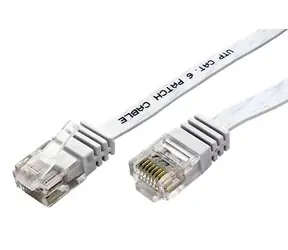Goobay Ethernet Patch plochý kabel UTP Cat6 20m bílá