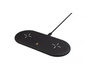 Xtorm Wireless Dual Charging Pad Twin černá / bezdrátová Qi nabíječka / 15W / USB-C QC 3.0 (F)