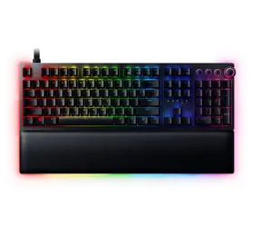 Razer Huntsman V2 Analog (US) černá / herní klávesnice / USB-C / Analogový optický spínač / RGB podsvícení / US layout