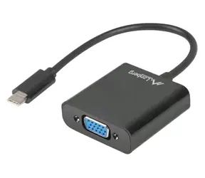 Lanberg adapter USB TYPE-C(M)-VGA(F) 15cm černá