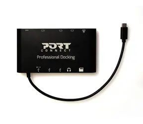 PORT CONNECT Dokovací stanice 8v1 / LAN / HDMI / mini Display Port / VGA / USB-C 60W / 3x USB-A,