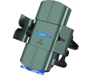 USAMS CD133 Automatic Coil Držák do Auta vč. Bezdrátového nabíjení 10W černá