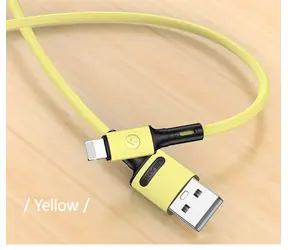 USAMS SJ434 U52 Nabíjecí a Datový Kabel Lightning 1m žlutá