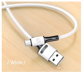 USAMS SJ435 U52 Datový a Nabíjecí Kabel MicroUSB 1m bílá