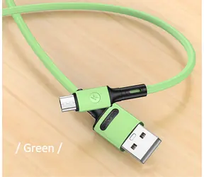 USAMS SJ435 U52 Datový a Nabíjecí Kabel MicroUSB 1m zelená
