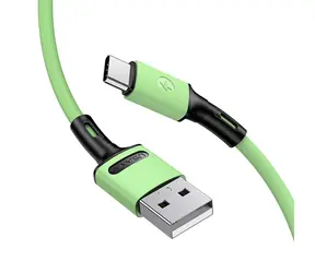 USAMS SJ436 U52 Rychlý Dobíjecí a Datový Kabel USB Type-C 1m zelená